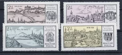 Macaristan 1970 Budapest Tarihî Görünümler Serisi Mnh
