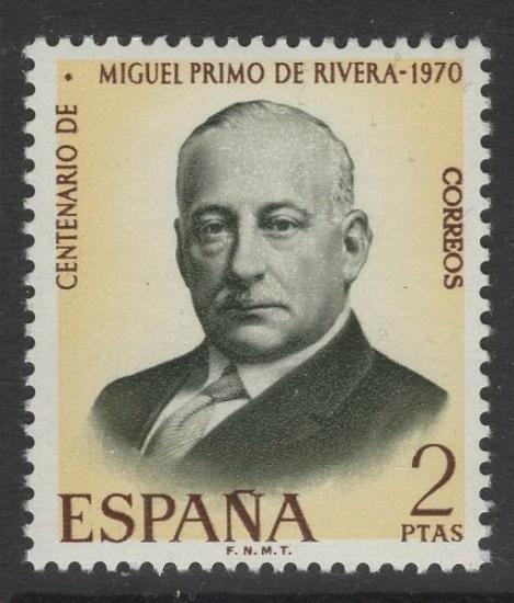 İSPANYA 1970 Miguel Primo de Rivera’nın Doğumunun 100. Yıldönümü