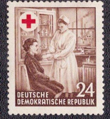  ALMANYA DDR 1953 DDR RED CROSS KIZIL HAÇ HEMŞİRE