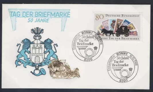 Almanya 1986 Pul Günü FDC