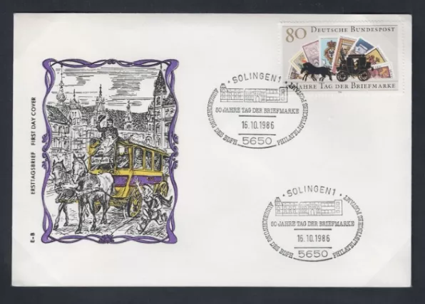 Almanya 1986 Pul Günü FDC
