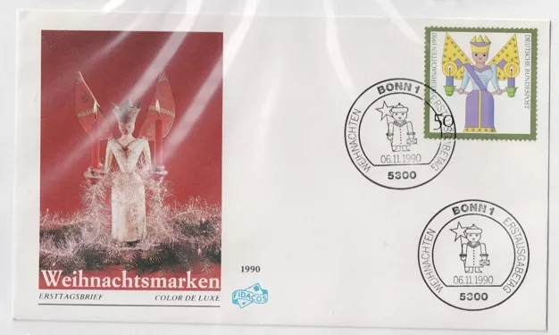Almanya 1990 Noel pulları Sosyal yardım, Herzogenaurach FDC
