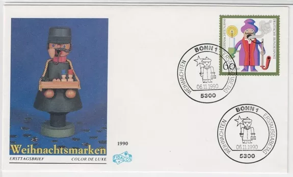 Almanya 1990 Noel pulları Sosyal yardım, Herzogenaurach FDC