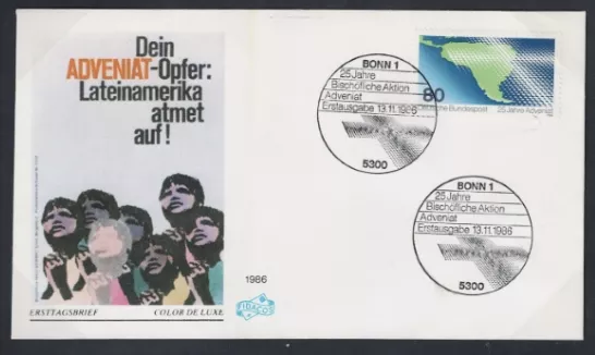Almanya 1986 Adveniat bağış toplama kampanyasının 25. yılı FDC