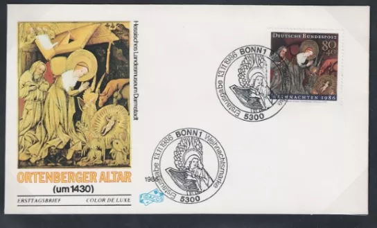 Almanya 1986 Noel FDC