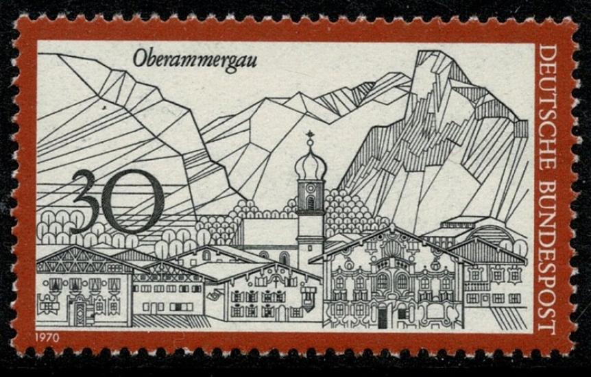 ALMANYA 1970 TURİZM ŞEHİRLER ’’OBERAMMERGAU’’
