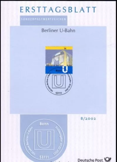 Almanya ETB 8/2002 – Berliner U-Bahn