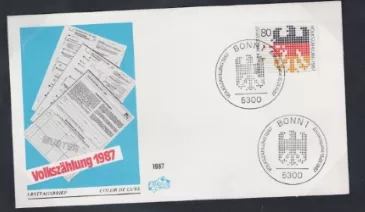 Almanya 1987 Nüfus Sayımı FDC