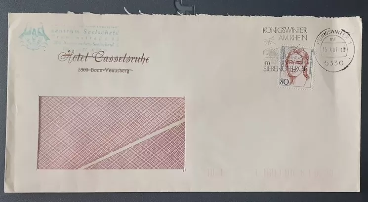 Hotel Casserlbruch Bonn Zarfı – Königswinter 1979