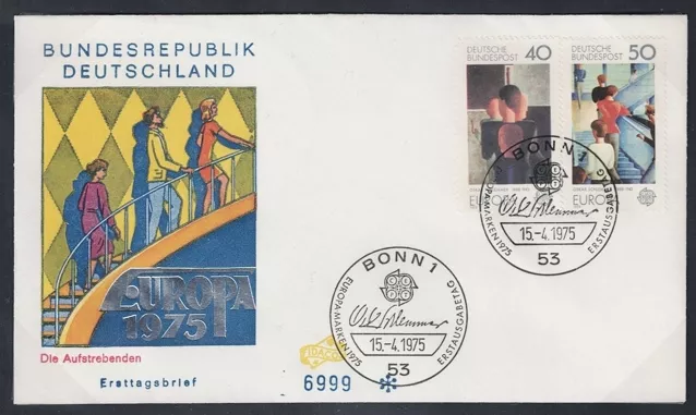 Almanya 1975 Avrupa: Resimler FDC