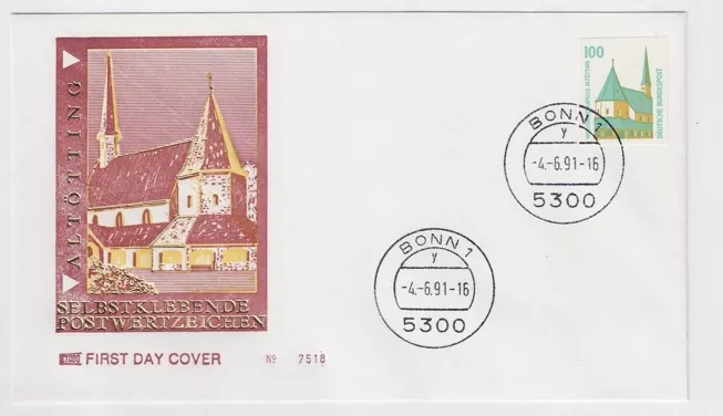 Almanya 1991 Çift Hac Şapeli, Altötting FDC
