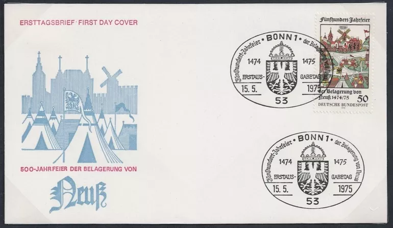 Almanya 1975 Neuss Kuşatmasının 500. Yıldönümü FDC