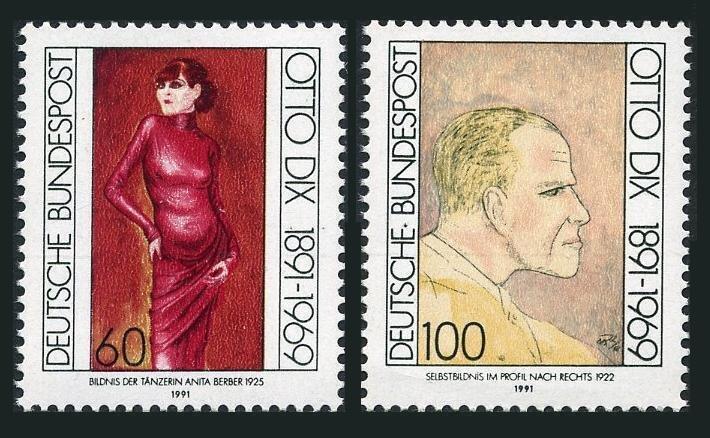 ALMANYA 1991 Sanatçı Otto Dix’in Doğumunun 100. Yıldönümü