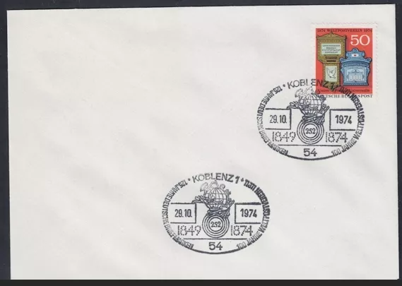 Almanya 1975 Upu Özel Damgalı Zarf