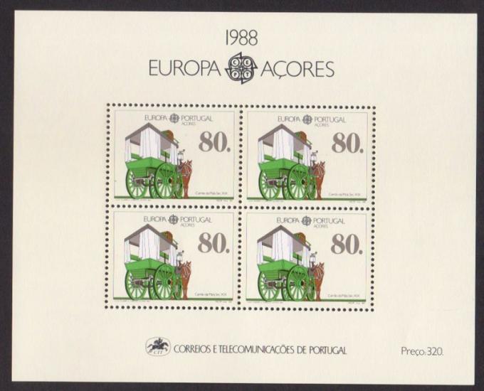 1988 PORTEKİZ AZOR ADALARI EUROPA CEPT - Ulaşım ve İletişim