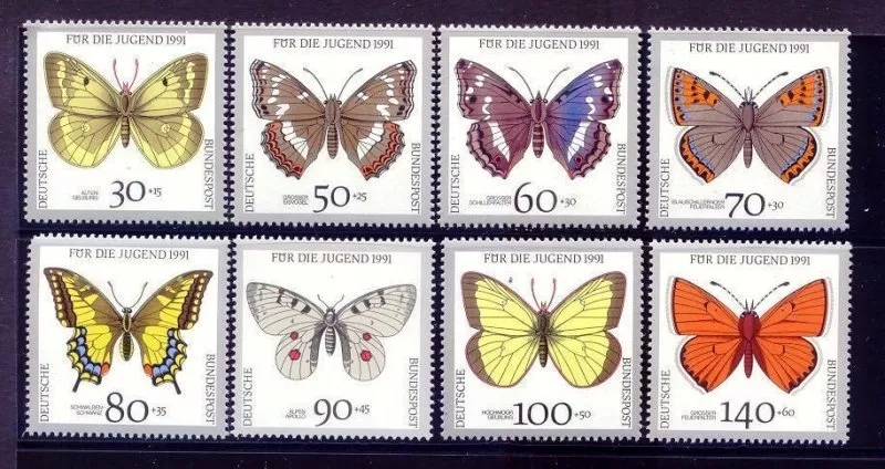 ALMANYA 1991 KELEBEKLER