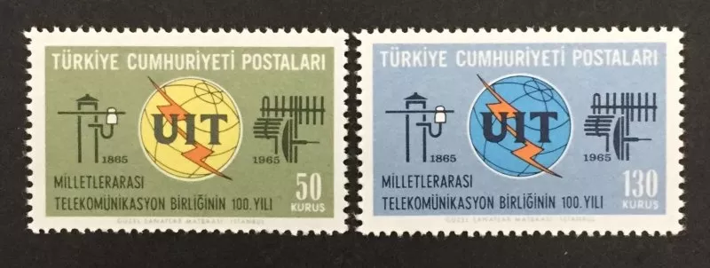 1965 UIT TELEKOMİNİKASYON BİRLİĞİNİN 100.YILI MNH