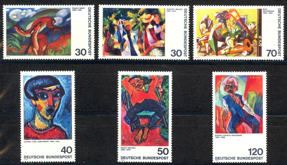 ALMANYA 1974 MODERN RESİMLER - ALMAN EKSPRESYONİSTLERİ