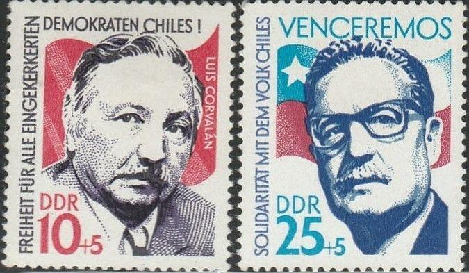 ALMANYA DDR 1973 ŞİLİ HALKI İLE DAYANIŞMA