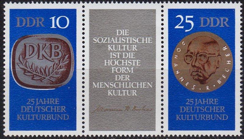 ALMANYA DDR 1970 KULTURBUND 25. YILI