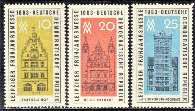 ALMANYA DDR 1963 LEIPZIG FAIR - LEIPZIG FUARI PUL SETİ 