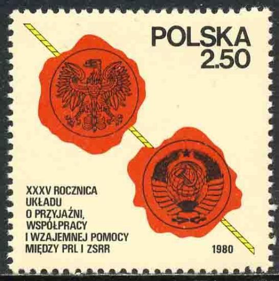 POLONYA 1980 Polonya ve Sovyetler Birliği Arasındaki Dostluk, İşbirliği ve Karşılıklı Yardımlaşmanın 35. Yıldönümü