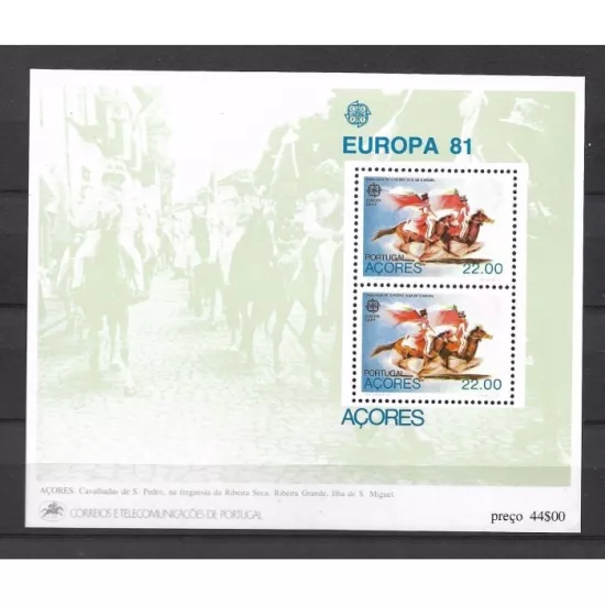 1981 AZOR PORTEKİZ EUROPA CEPT BLOK