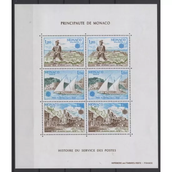1979 MONAKO EUROPA CEPT BLOK