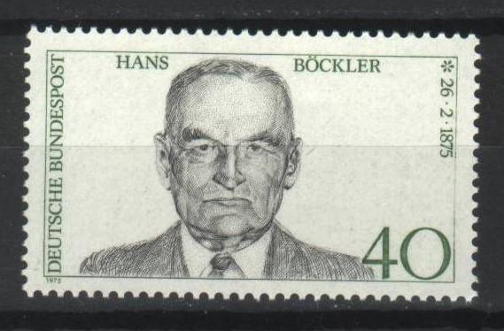  ALMANYA 1975 HANS BÖCKLER