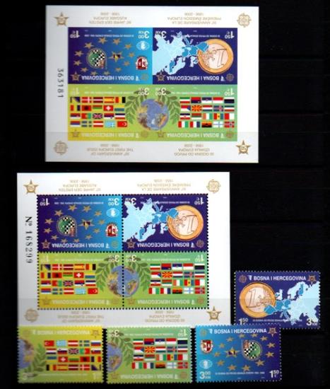 BOSNA HERSEK 2005 EUROPA Pullarının 50. Yıldönümü