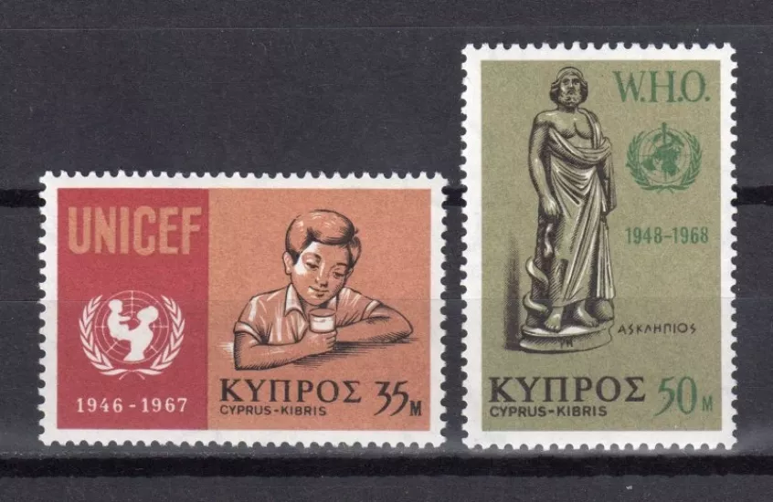 KIBRIS 1968 UNICEF’in 21. Yıldönümü ve DSÖ’nün 20. Yıldönümü