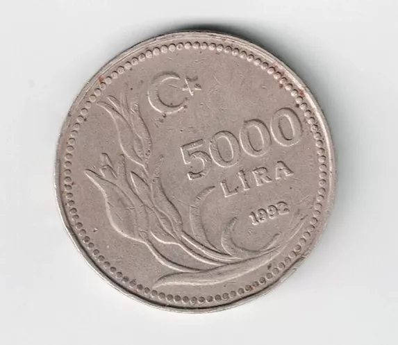 5.000 Lira, 1992