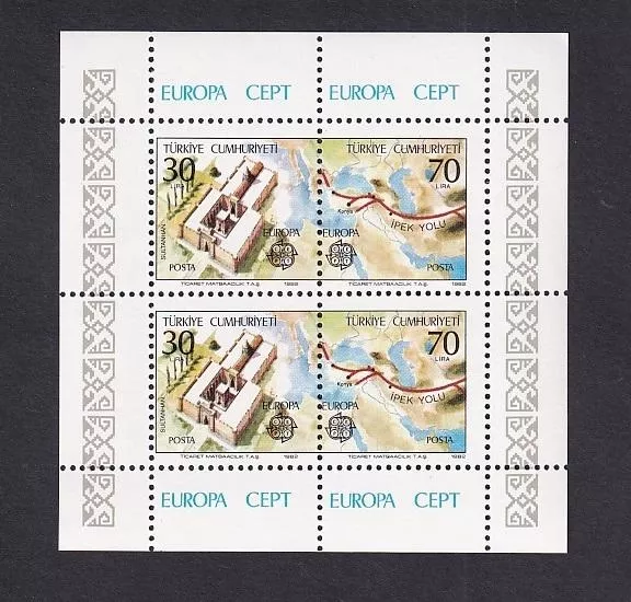 1982 EUROPA CEPT HATIRA BLOĞU MNH