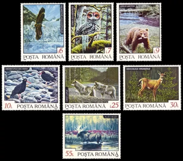 ROMANYA 1992 İskandinav Bölgesindeki Hayvanlar