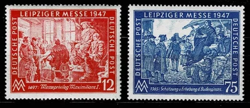 Almanya 1947 Leipzig Bahar Fuarı MNH