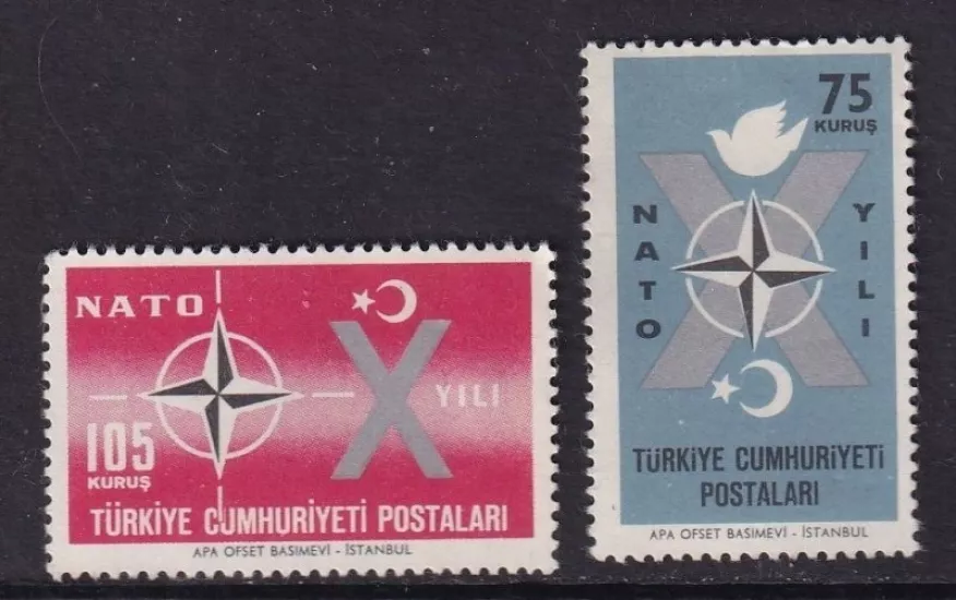 1962 MEMLEKETİMİZİN NATO’YA KATILIŞININ 10.YILI MNH