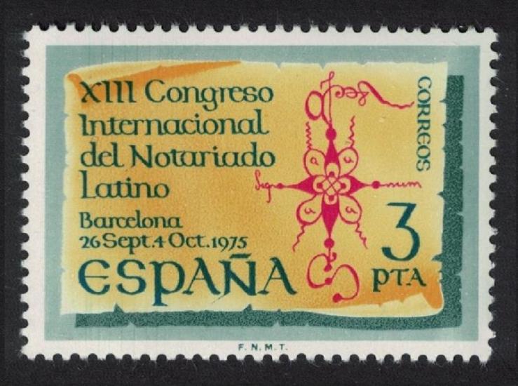 İSPANYA 1975 13. Uluslararası Latin Noterler Kongresi, Barselona