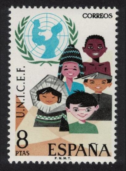 İSPANYA 1971 UNICEF’in 25. Kuruluş Yıldönümü
