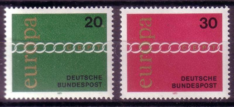 ALMANYA 1971 EUROPA CEPT