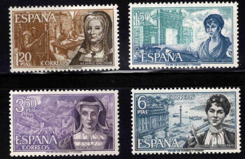 İSPANYA 1968 Kişilikler, Meşhur Kadınlar