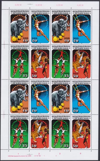 DDR Tabaka Pul – Zirkuskunst in der DDR (1980’ler) Sirk Pulları MNH