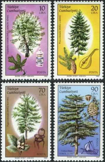 TÜRKİYE 1984 ORMAN VE ÜRÜNLERİ MNH TAM SERİ