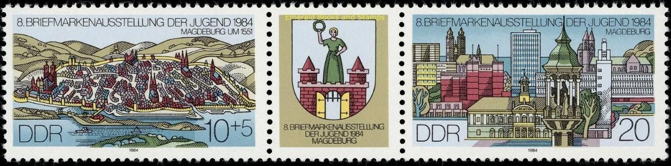 ALMANYA DDR 1984 Gençlik Pul Sergisi, Magdeburg