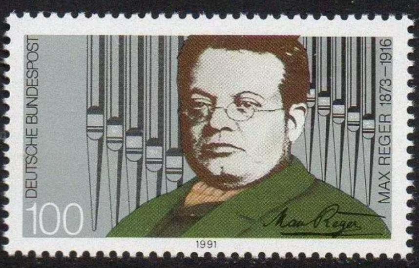 ALMANYA 1991 Besteci Max Reger’in Ölümünün 75. Yıldönümü