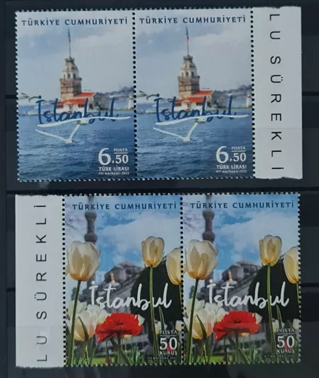 2020 İSTANBUL KONULU SÜREKLİ POSTA PULLARI 2’Lİ MNH