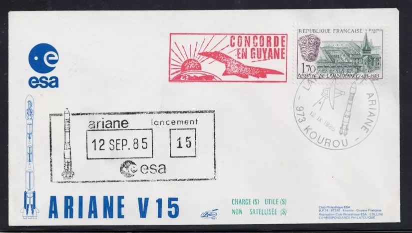  Ariane V15 Fırlatılış Zarfı – ESA ve Concorde