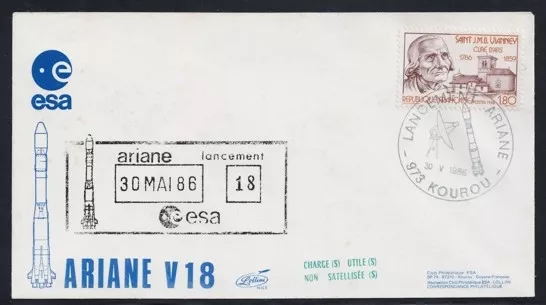  Ariane V18 Fırlatılış Zarfı – ESA’nın 1986 Uzay Görevi