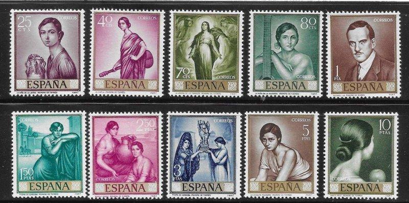 İSPANYA 1965 Julio Romero de Torres Tabloları, Pul Günü