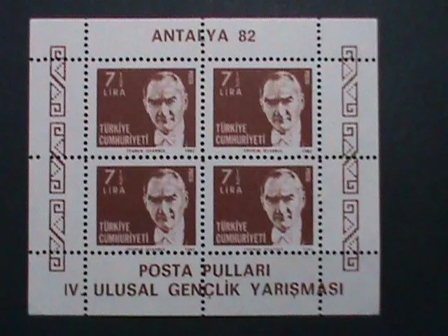 1982 ANTALYA’82 DANTELLİ BLOK MNH