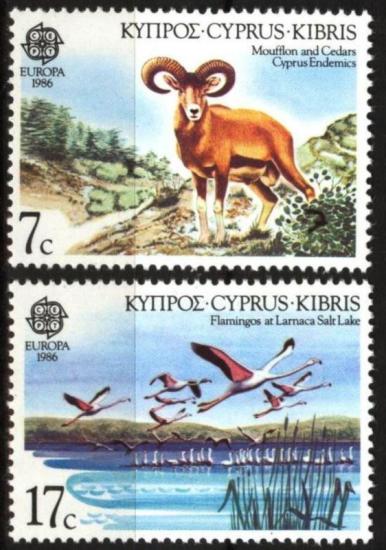 1986 EUROPA CEPT GÜNEY KIBRIS - YABAN HAYATI
